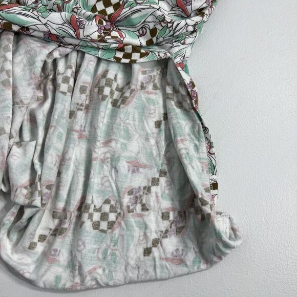 Burn N’ Violet Blouson Dress Sz 4 Multicolor Jersey Knit Short Sleeve - Picture 8 of 12